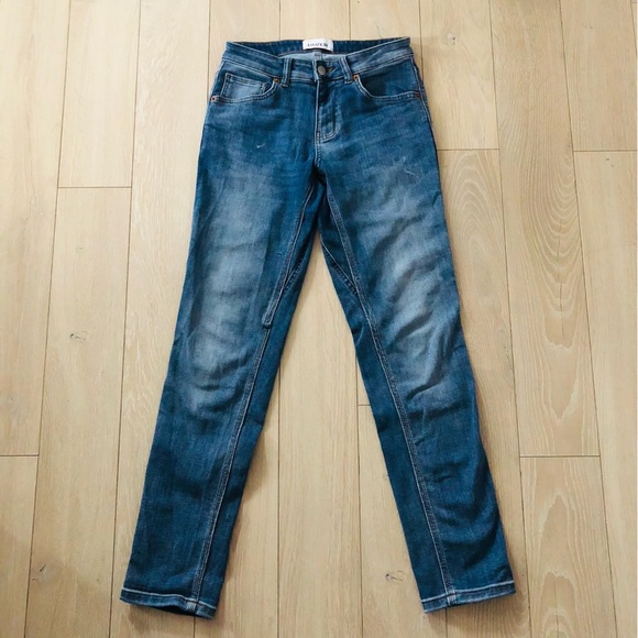 DU/ER Performance Stretch Light Wash Organic Cotton Blend Jeans Size 24x30 - Picture 1 of 13